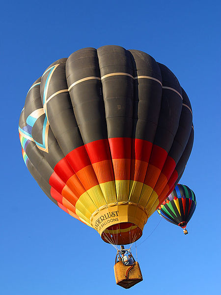 Fahrt im Heißluftballon